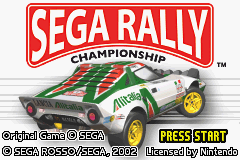 Sega Rally Championship Title Screen